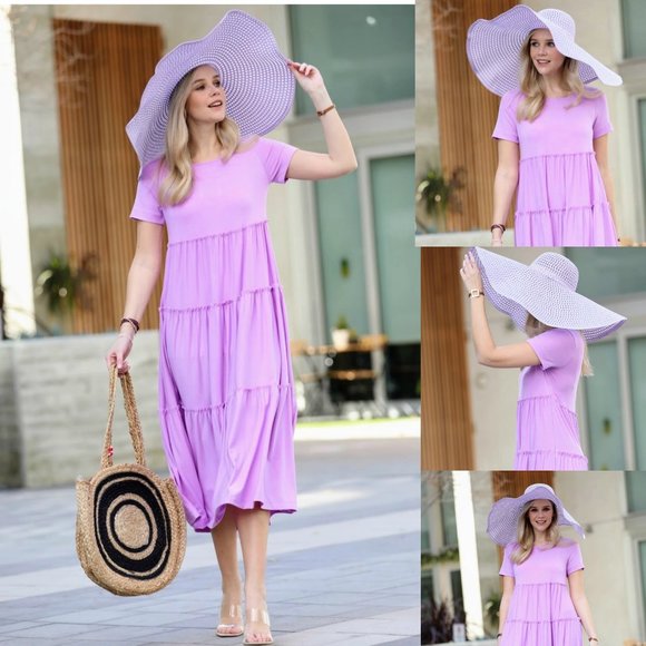 NWT Summer Sun Beach Extra Wide Brim Floppy Hat with adjustable wired edges - Picture 1 of 6